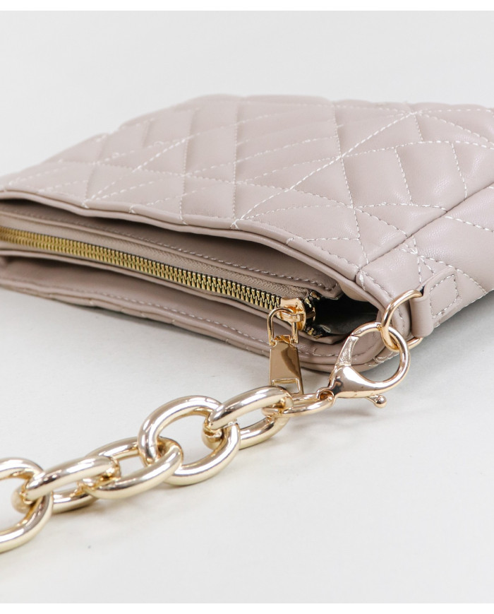 Mala Taupe con Cadena para la Señora