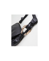 Mala Preta de Ombro com Alça em Nó