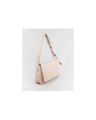 Bolso Beige de hombro con mango en nodo