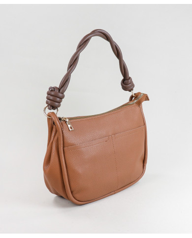 Lady Camel Bag con bolsillos