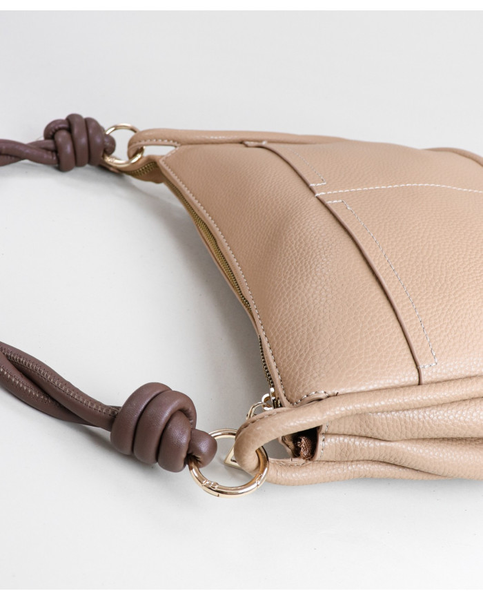 Lady Taupe Bag with Pockets
