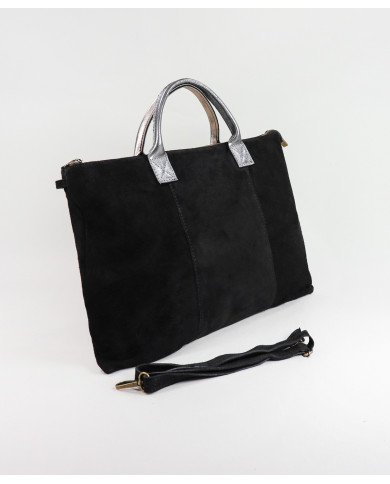 Black Leather Suitcase Madam