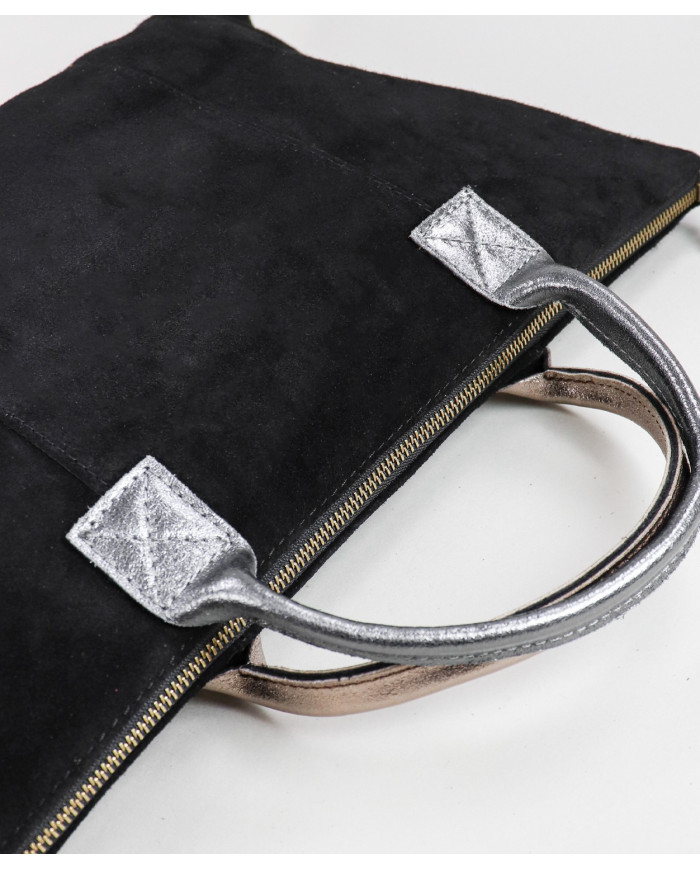 Black Leather Suitcase Madam