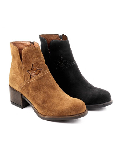 Damas Ginova Botas con Estrella en Verniz