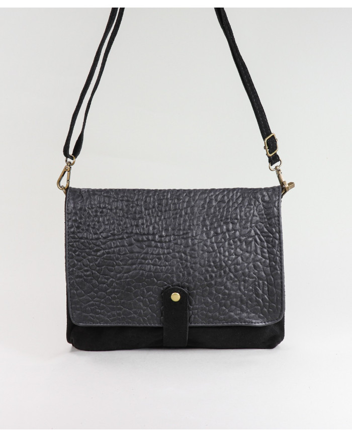 Black Leather Suitcase Madam