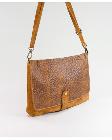 Mala Camel en piel para dama