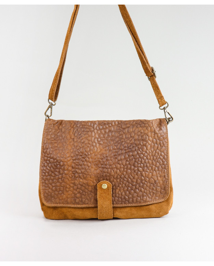 Mala Camel en piel para dama