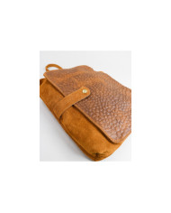 Mala Camel em Pele para Senhora