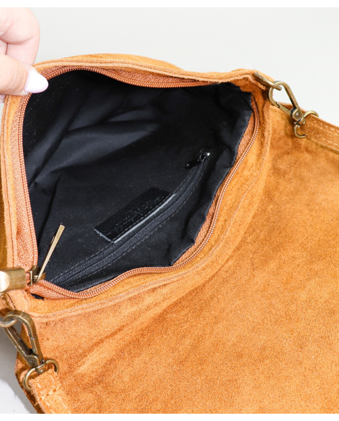 Mala Camel en piel para dama