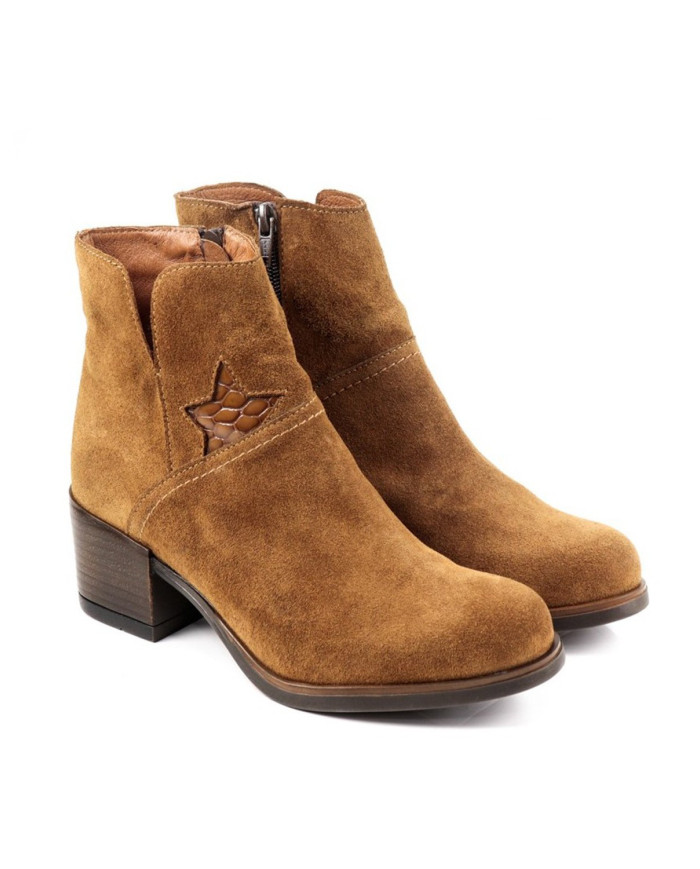 Damas Ginova Botas con Estrella en Verniz