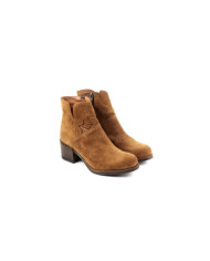 Botas de Senhora Camel com Estrela em Verniz Ginova