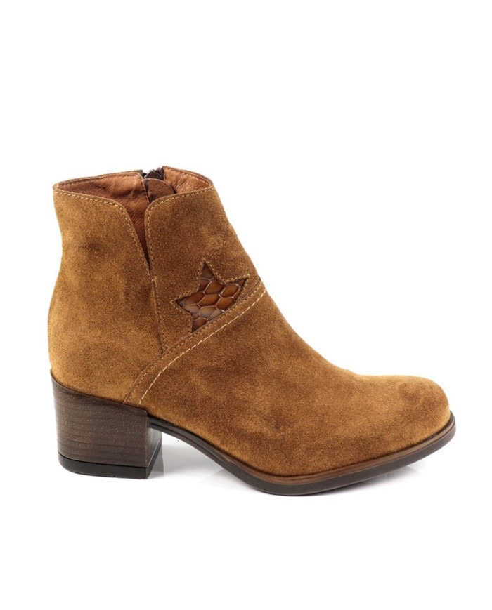 Damas Ginova Botas con Estrella en Verniz