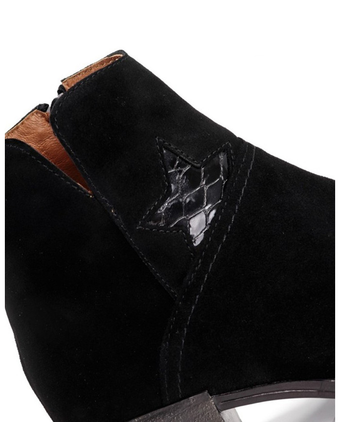 Damas Ginova Botas con Estrella en Verniz