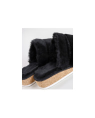 Zapatillas de habitación de damas en Pelo