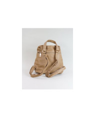 Mochila Taupe com 2 Fechos Frontais de Senhora