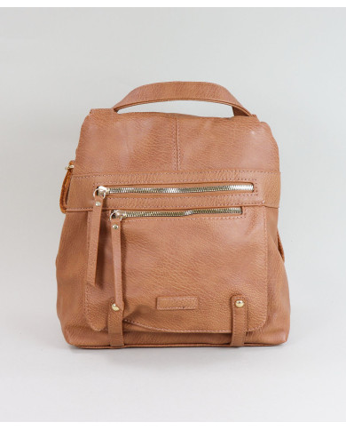 Mochila Camel con 2 damas de frente