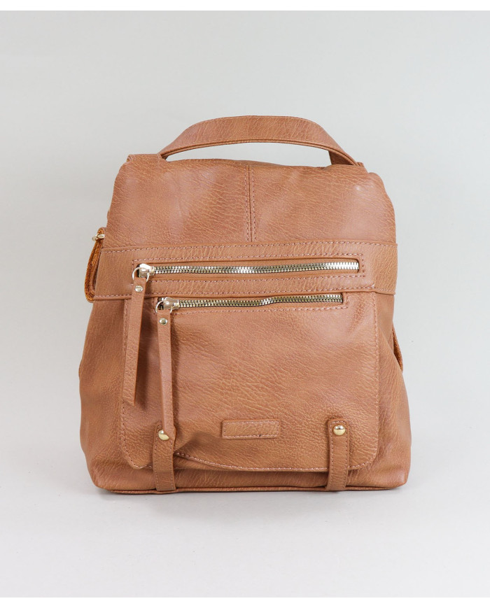 Mochila Camel com 2 Fechos Frontais de Senhora