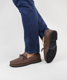 Sapatos de Vela de Homem Ginova em Pele