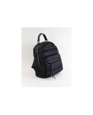 Mochila Preta com Textura Almofadada de Senhora