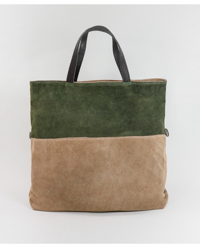 Bolsa de cuero de mujeres en dos toneladas