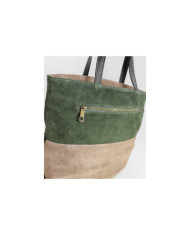 Women's Leather Bag in Two Tons