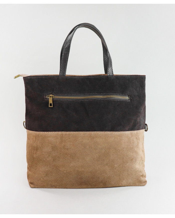 Bolsa de cuero de mujeres en dos toneladas