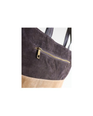 Bolsa de cuero de mujeres en dos toneladas