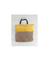 Women's Leather Bag in Two Tons