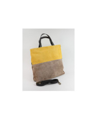 Bolsa de cuero de mujeres en dos toneladas