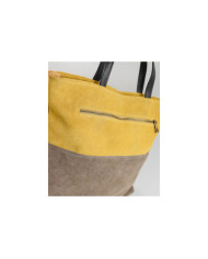 Women's Leather Bag in Two Tons