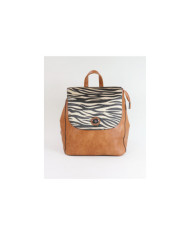 Mochila Camel de Senhora com Padrão Zebra