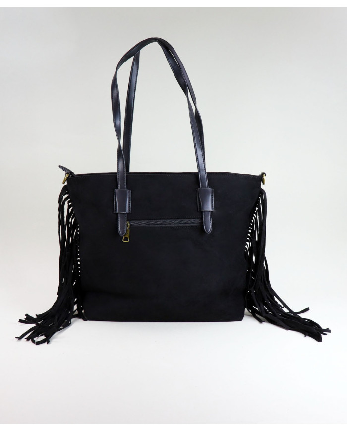 Mala Preta com Franjas de Senhora