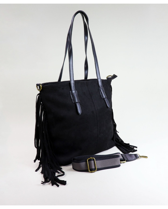 Black Suitcase with Lady's Oranges