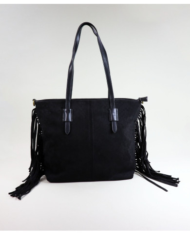 Black Suitcase with Lady's Oranges