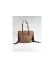 Brown Suitcase with Lady's Franjas