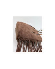 Brown Suitcase with Lady's Franjas