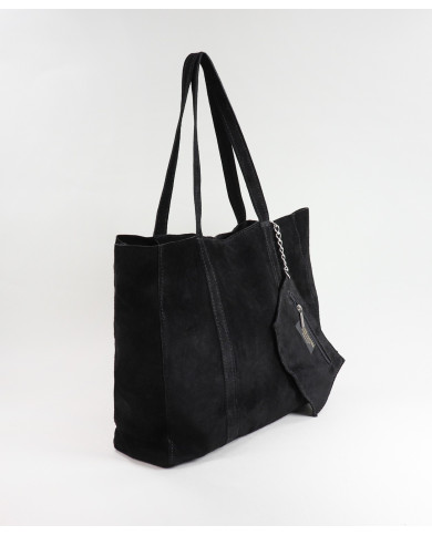 Shopper Black Leather Lady Bag