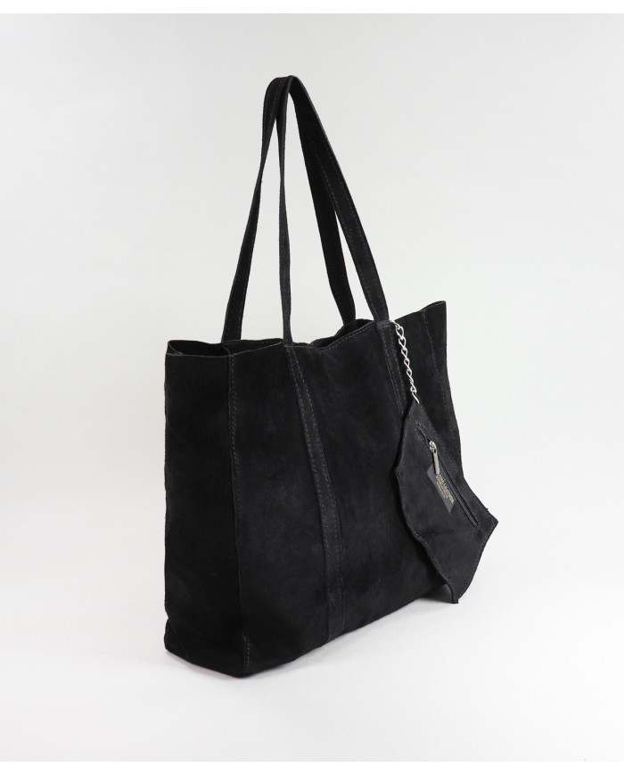 Shopper Black Leather Lady Bag