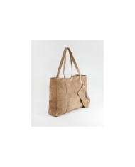 Mala Shopper Taupe de Senhora de Pele