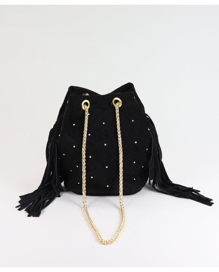 Black Case with Golden Chain of Lady