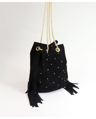 Black Case with Golden Chain of Lady
