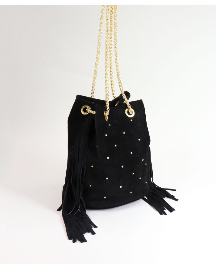 Black Case with Golden Chain of Lady