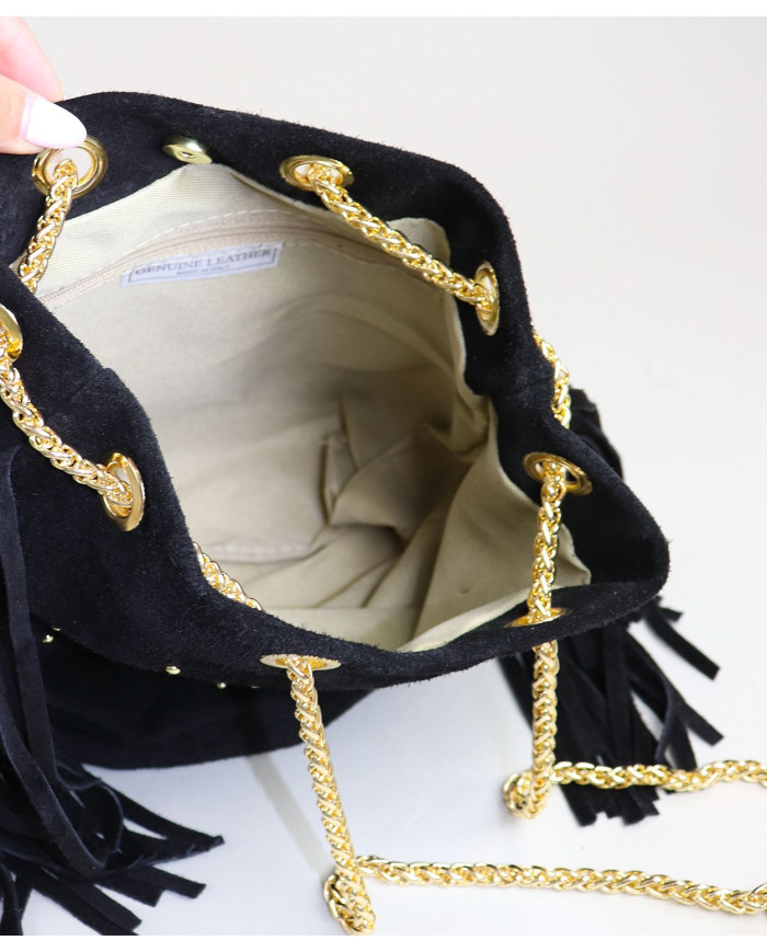 Black Case with Golden Chain of Lady