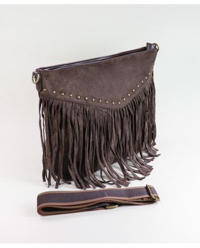 Lady's Bag in Brown with Oranges