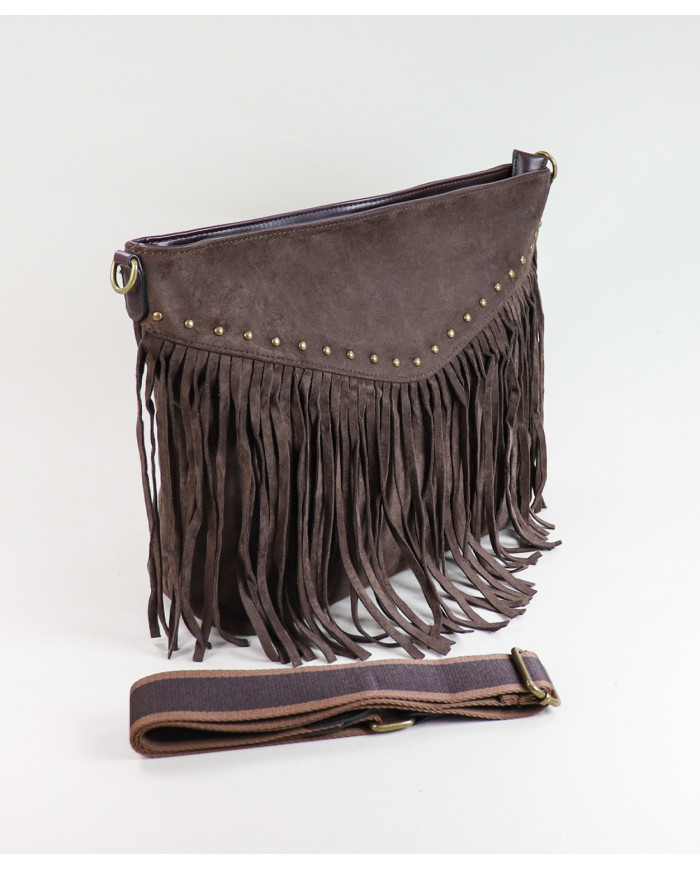 Lady's Bag in Brown with Oranges