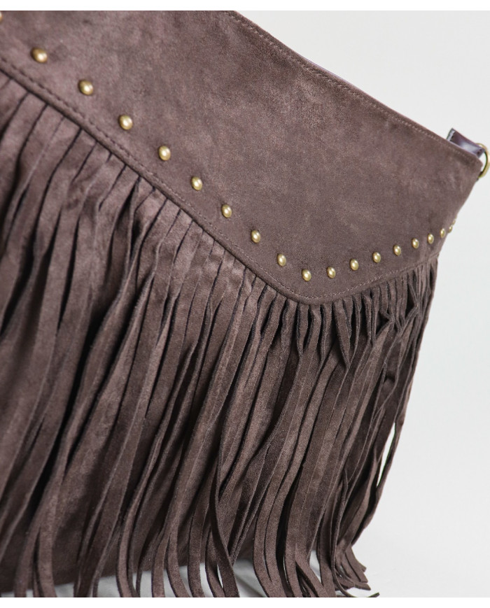 Lady's Bag in Brown with Oranges