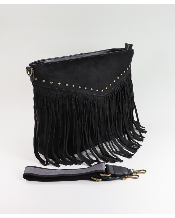 Lady's Bag in Black with Oranges