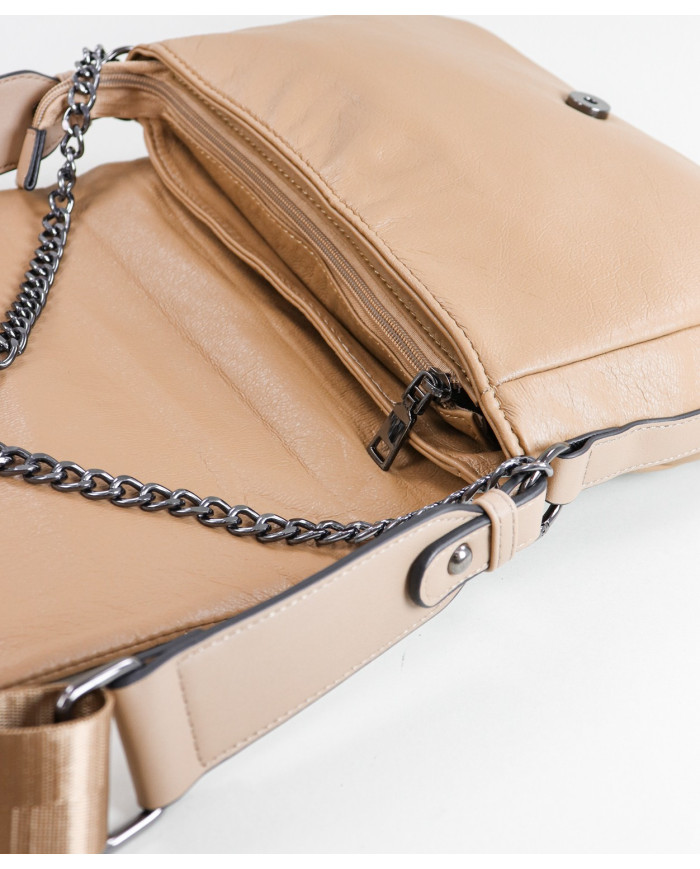 Mala Taupe de Senhora Tiracolo