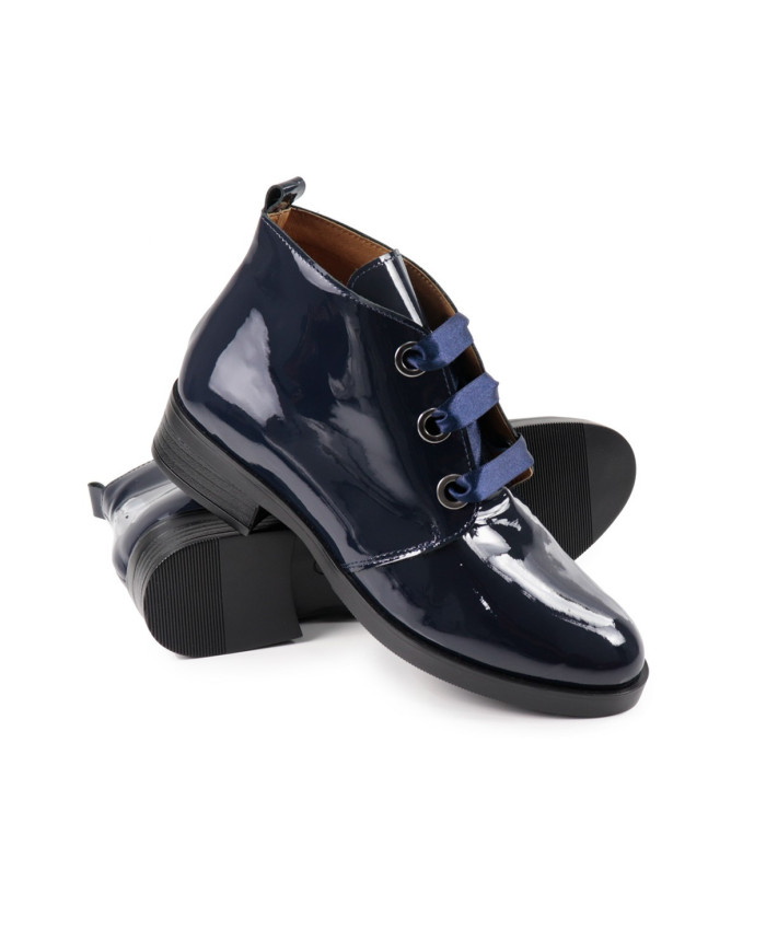 Women's Blue Envernized Boots Ginova