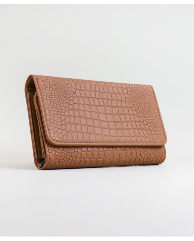 Lady Camel Wallet con Textura